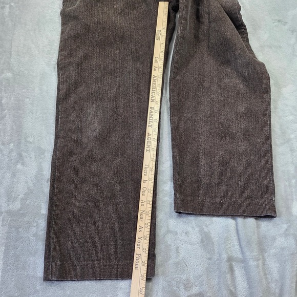 Eddie Bauer Mens Brown Corduroy Pants 34x30 Straight Cotton Vintage 90s Eclectic - Picture 4 of 8